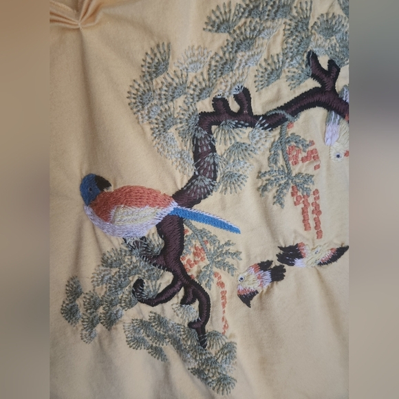 Yellow Summer Open Top With Embroidery Sz Med/Lg - Picture 9 of 12